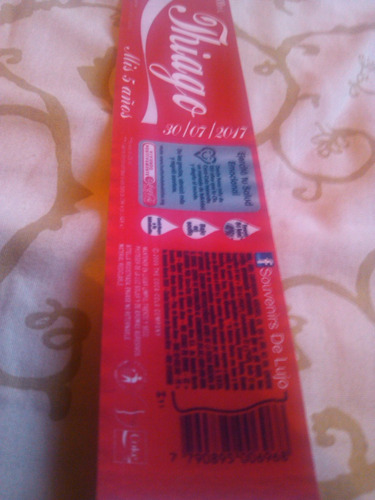 Souvenir Para Cumpleaños: Lote De 20 Etiquetas Coca Cola 600