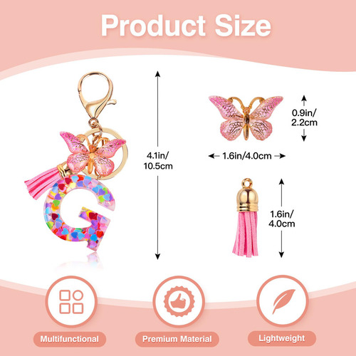 Bolsa De Maquillaje Personalizada Con Llavero Inicial, Bolsa