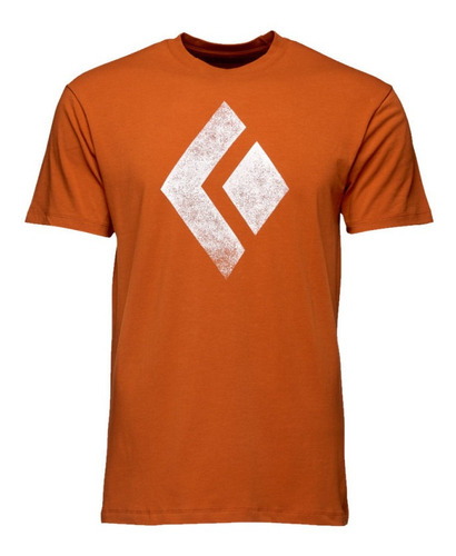 Playera Black Diamond Chalked Up Naranja Hombre Apuo956041