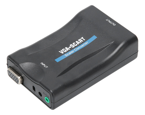 Convertidor De Video Vga A Scart, Adaptador Hd, Suministros
