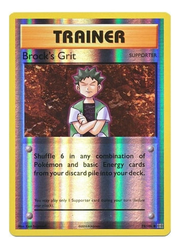 Cartas Pokemon Brock's Grit Reverse Holo