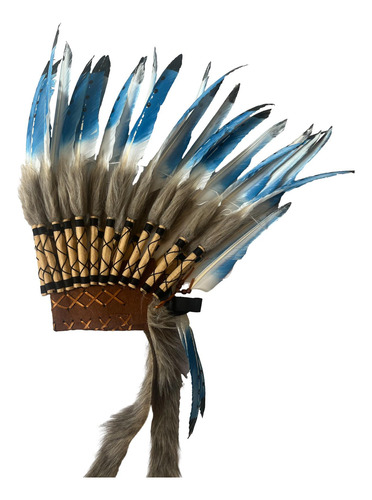 Sombrero Indio De Jefe Americano, De Plumas, Accesorios Para