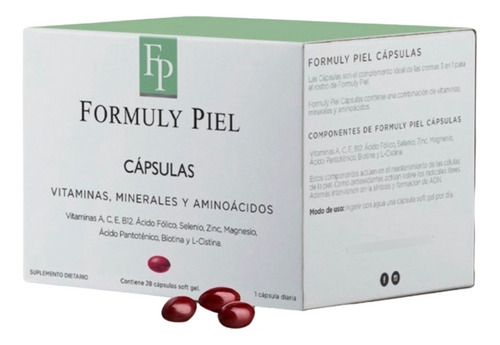 Pack 28 Capsulas Formuly Piel Antioxidantes Y Rejuvenecedora