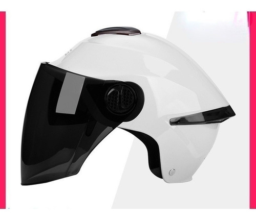 Casco De Moto De Doble Lente A Prueba De Sol General Mujer