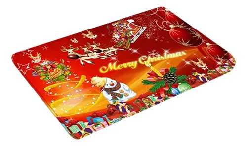 Juego De Alfombrilla De Baño Navideña - Set Decorativo Con Tapete, Alfombra Y Cubierta De Inodoro Para Fiesta Invernal