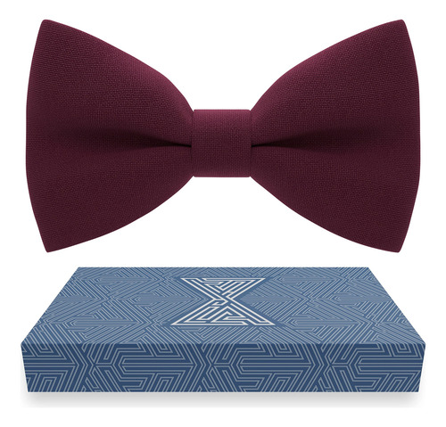 Pajarita Bow Tie House Para Bebés Y Niños, Color Burdeos, Te