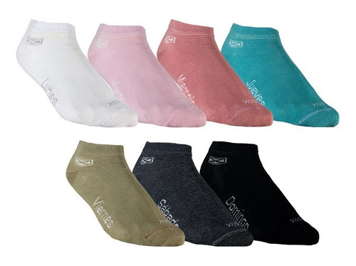 Medias Pack Semanal Sox X 7 Soquetes Puño Doble Elastizado