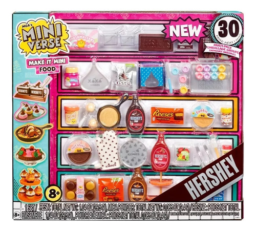 Mga Hershey Miniverse Make It Mini Food Multipack 30 Piezas