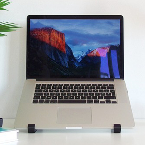Suporte Notebook Macbook Fixo Portátil Base Mesa Stand Preto