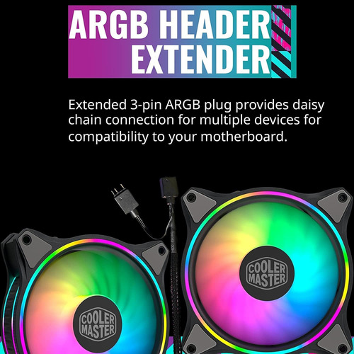 Coolermaster Masterfan Mf120 Halo 3-in-1 Double Ring Addr...