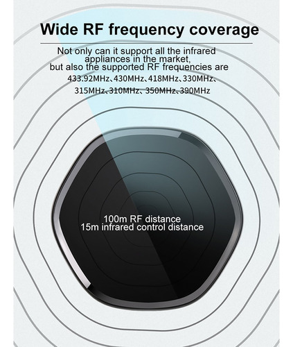 Smart Remote Wifi Ir Rf Domótica Control De Voz Aire