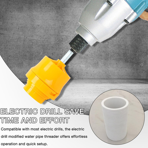 Herramienta Enhebradora De Tubos Pvc Para Taladro Eléctrico Color