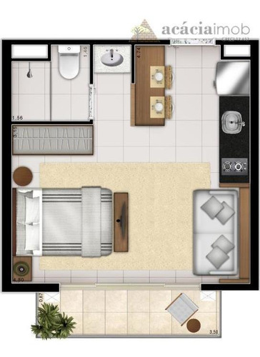 Imagem 13 de 13 de Studio Com 1 Dormitório À Venda, 29 M² Por R$ 593.311,00 - Perdizes - São Paulo/sp - St0008