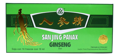 Ginseng Sanjing Panax 10x10 Ml Mejora Capacidad Física