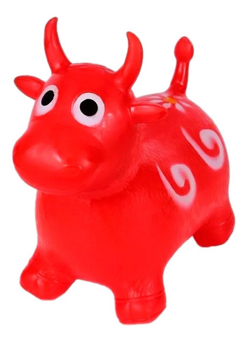 Imagen 2 de 3 de Muñeco Saltarín Inflable Con Sonido Vaca Juego Colores