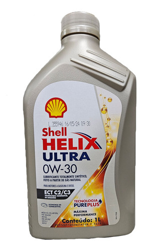 Shell Helix Ultra Ect C2 C3 0w30 Sintético