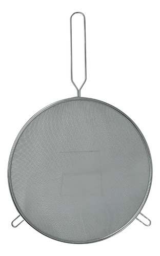 Colador Malla Fina Resistente Coladera Acero Inoxidable 35cm Plateado
