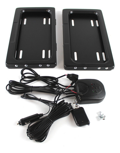Juego De 2 Fundas Ocultas Para Marco De Matrícula Shutter Re
