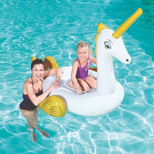 Imagen 6 de 10 de Unicornio Inflable 165 X 145 Cm Bestway 41104 Pileta Edu