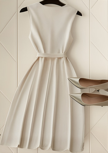 Vestido Importado De Saten, Elegante Y Delicado - Rozzano