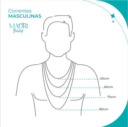 Corrente Masculina Piastrine Tampinha Prata 925 70cm 4,5mm
