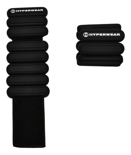 Hyperwear Elegantes Pesos Negros Brillantes Para Muneca Y To