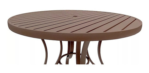 Mesa Em Alumínio Para Piscina Área Varanda Jardim Cor Opcional