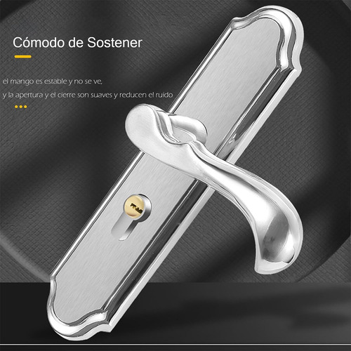 Cerradura De Puertade Acero Inoxidable Silent Room Door Lock
