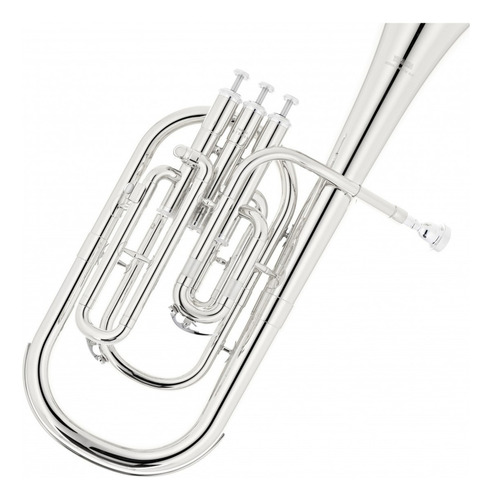 Saxor Alto Yamaha Yah203s Estandar Plateado Eb