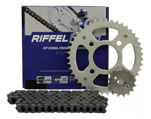 Kit Transmissão Moto Riffel Cg 125 Titan 125 83 Até 99 1045