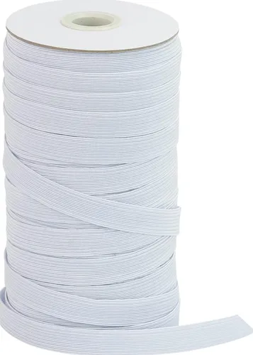 Elástico Resorte Caucho 1 Kilo Blanco De 2.5cm X 45m