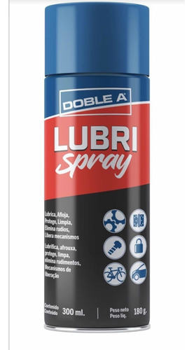 Lubri Spray 300ml Lubricante Multiuso Bicicletas W40