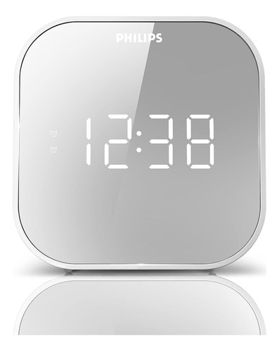 Philips Reloj Despertador De Radio Fm Con Puerto Carga Usb