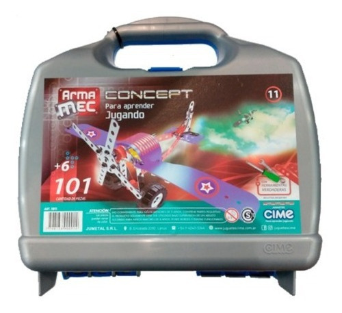 Armamec Maletin Didactico 101 Pza Avión Herramientas Reales