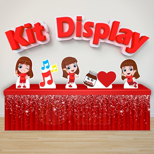 Kit 5 Displays De Mesa Gi Luccas Neto Decoração