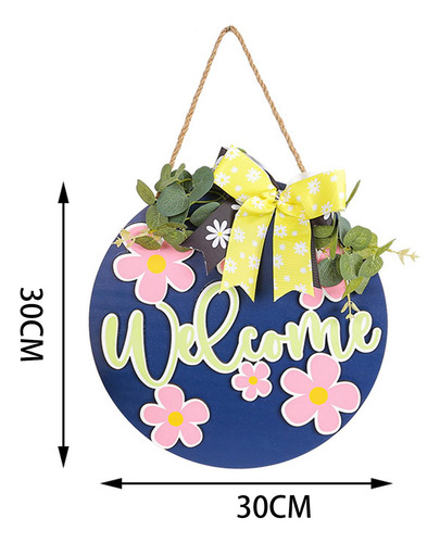 Letrero Colgante De Madera De Bienvenida De Primavera, Placa