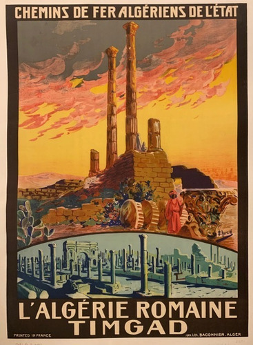 Argelia Romana - Afiche Turismo Año 1925 - Lámina 45x30 Cm.