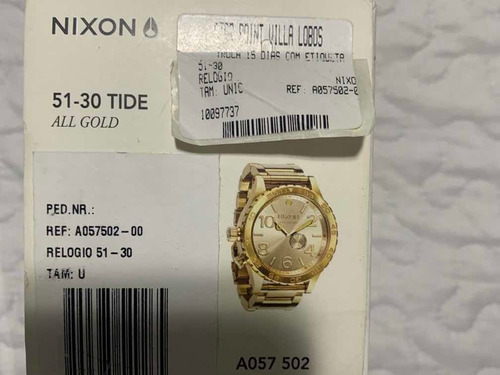 Relógio Nixon 51.30 Dourado Original