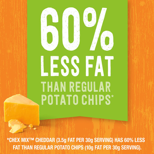 Chex Mix Cheddar Mezcla De Snack Familiar 382 Gramos