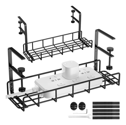 Bandeja De Gestin De Cables Debajo Del Escritorio, Paquete D
