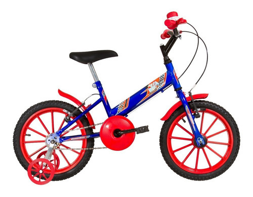 Bicicleta Infantil Aro 16 Ultra Kids T Azul/vermelho