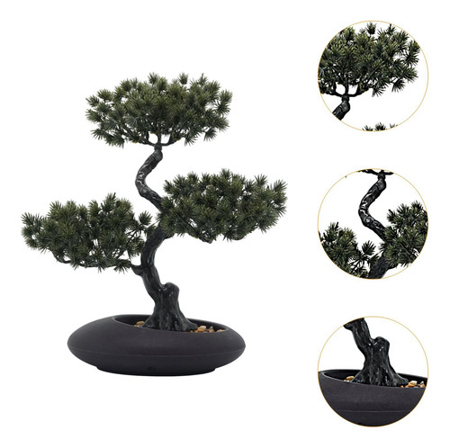 Pino De Bonsai Artificial Realista Pequeñas Falsas De