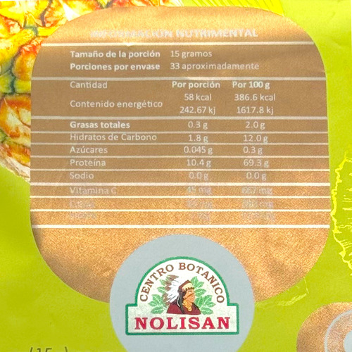Colágeno Hidrolizado 500 G Sabor Piña Colada Nolisan