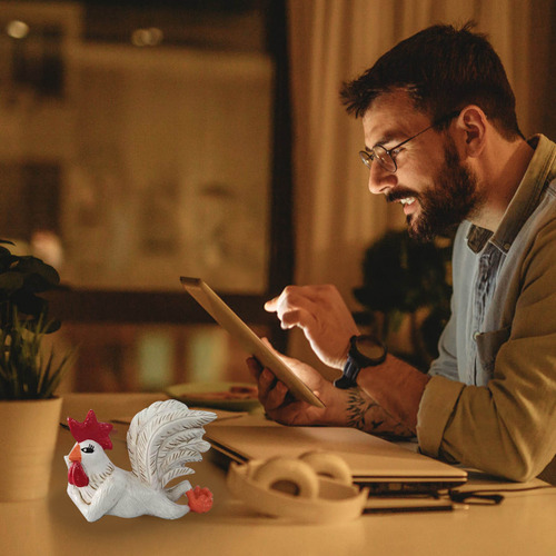 Decoraciones De Fiesta Blancas Con Diseño De Gallo En Forma