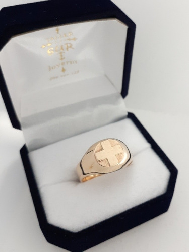 Anillo Profesión Oficio Enfermara- Enfermero En Oro 9k