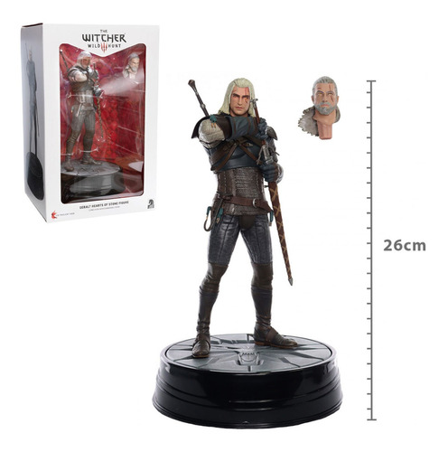 Estatua Figura The Witcher 3 Geralt Deluxe Hearts Of Stone