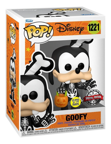 Goofy Esqueleto Exclusivo Glow - Disney Hallowee Funko Pop!