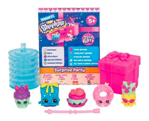 Lote 5 Sets Shopkins Join The Party - Lote A (Usado)