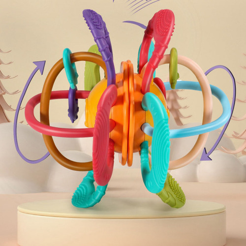 Pelota De Dentición Para Bebés, Mordedor Sensorial, Fácil De