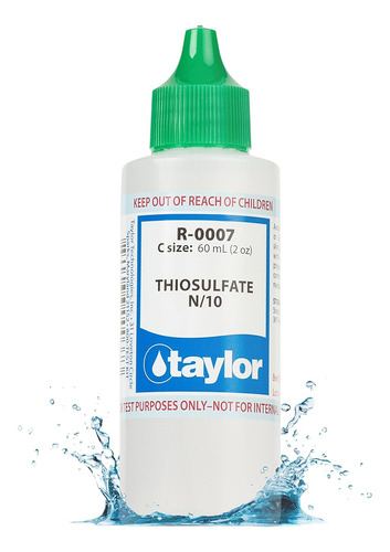 Taylor Technologies R0007c Tiosulfato No.7 N/10 2 Oz